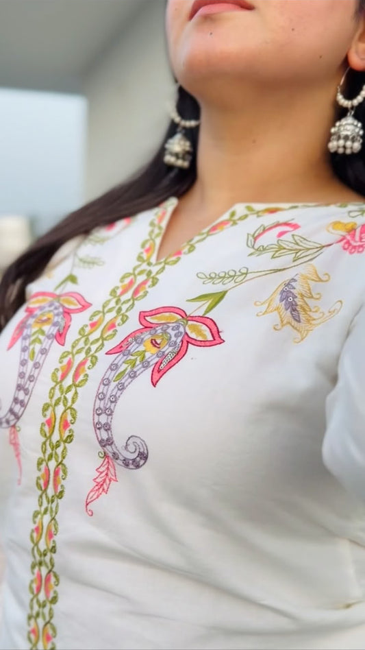 Gulnaar Embroidered Co-ord Set