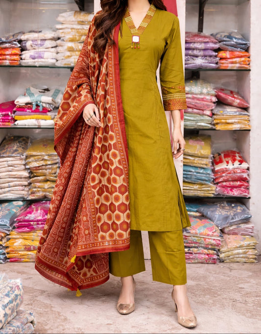 Olive Noor Suit set